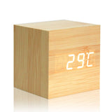 Wooden LED Digital Alarm Clock