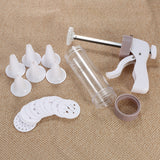 Cookie Press Kit Gun Machine Cookie Making Mold Cake Decor 13 Press Molds & 6 Pastry Piping Nozzles Cookie Tool Biscuit Maker