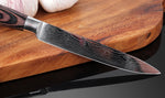 XITUO High quality 5"inch Chef knife Utility Paring Knives Imitation Damascus steel kitchen Peeling Knives Sharp Steak Knives