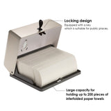 Wall-mounted Bathroom Tissue Dispenser Tissue Box Holder for Multifold Paper Towels Plastic Tissue Box Room Kitchen Toilet Paper