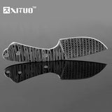 XITUO Damascus Pattern DIY Fixed Blade Knife Blanks Stainless Steel Hand Tools Pocket Survival Hunting Knife Jungle Self Defense