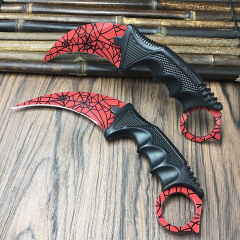  Tiger Tooth Real game Knife Claw Knife camping  latest color CS GO Counter Strike claw Karambit Knife Neck Knife with Sheath 