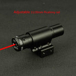 Tactical Red Dot Laser Sight Scope For Air Gun Rifle Weaver Adjustable 11/20mm Picatinny Rails Mount Rail For Airsoft Hunting