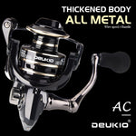 DEUKIO Fishing Reel Spinning 8KG Max Drag Metal Stainless Steel Handle Saltwater reel for fishing