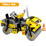 SEMBO BLOCK City Engineering Bulldozer Crane Technic Car Truck Excavator Roller Building Blocks bricks Construction Toys