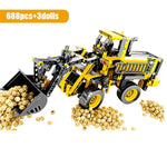 SEMBO BLOCK City Engineering Bulldozer Crane Technic Car Truck Excavator Roller Building Blocks bricks Construction Toys