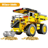 SEMBO BLOCK City Engineering Bulldozer Crane Technic Car Truck Excavator Roller Building Blocks bricks Construction Toys