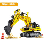 SEMBO BLOCK City Engineering Bulldozer Crane Technic Car Truck Excavator Roller Building Blocks bricks Construction Toys