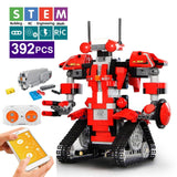 392PCS Creative Electric Remote Control Machinery Building Blocks legoINGlys Technic RC Robot Bricks Toys & Hobbies For Children