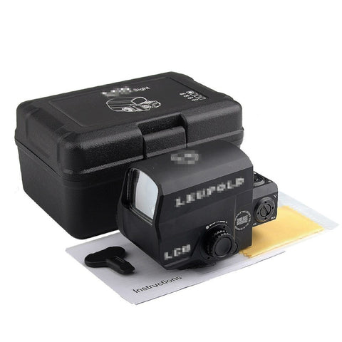 LCO Red Dot Sight Scope Reflex Sight with 20mm Rail Mount Holographic Sight for Tactical Hunting Airsoft RL5-0038BK