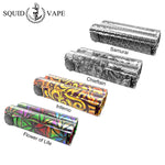 Heavengifts Squid Industries Double Barrel V3 150W VW MOD With Flat Top OLED Display No Battery Double Barrel Box Mod VS Drag 2
